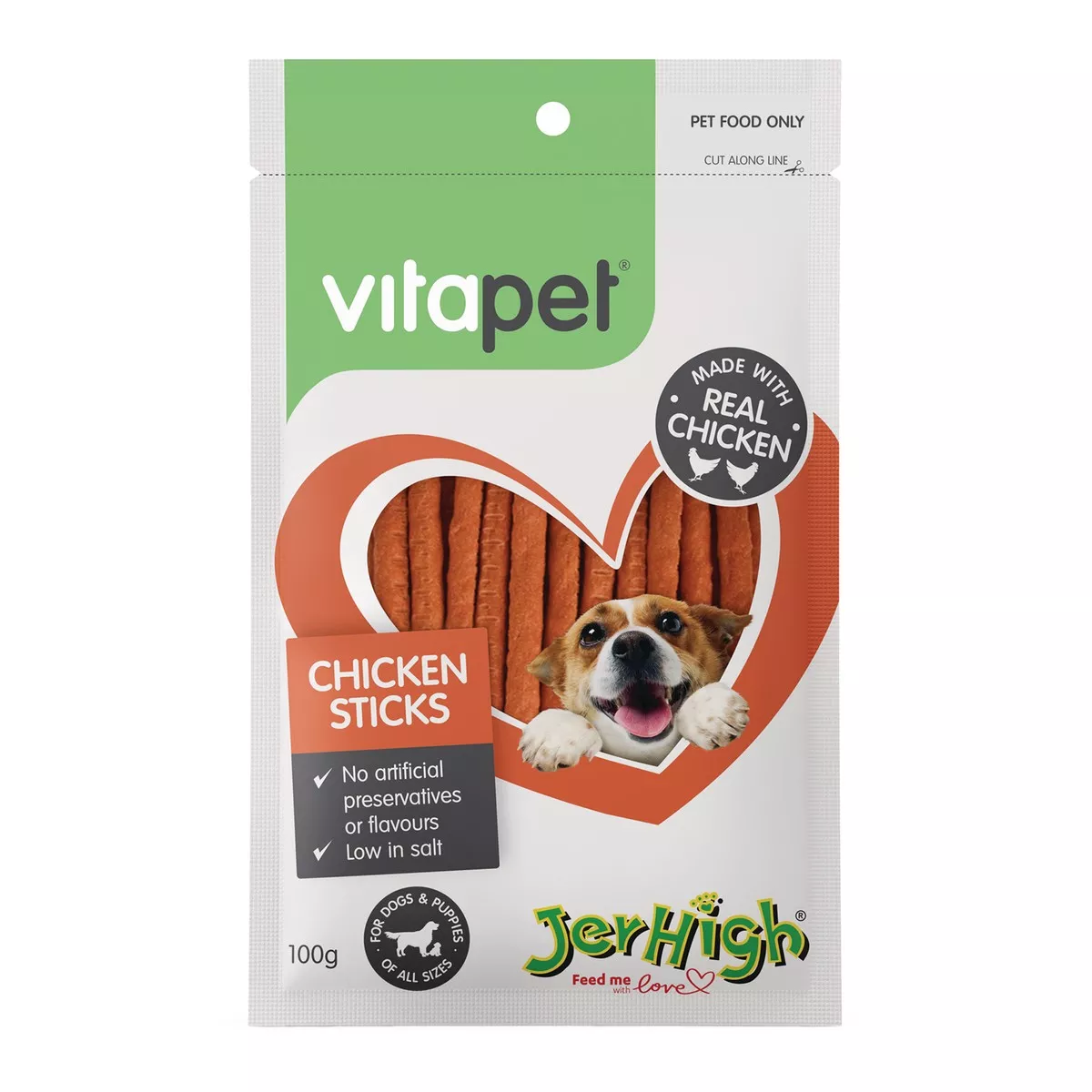 Vitapet Dog Treats Jerhigh Chicken Sticks