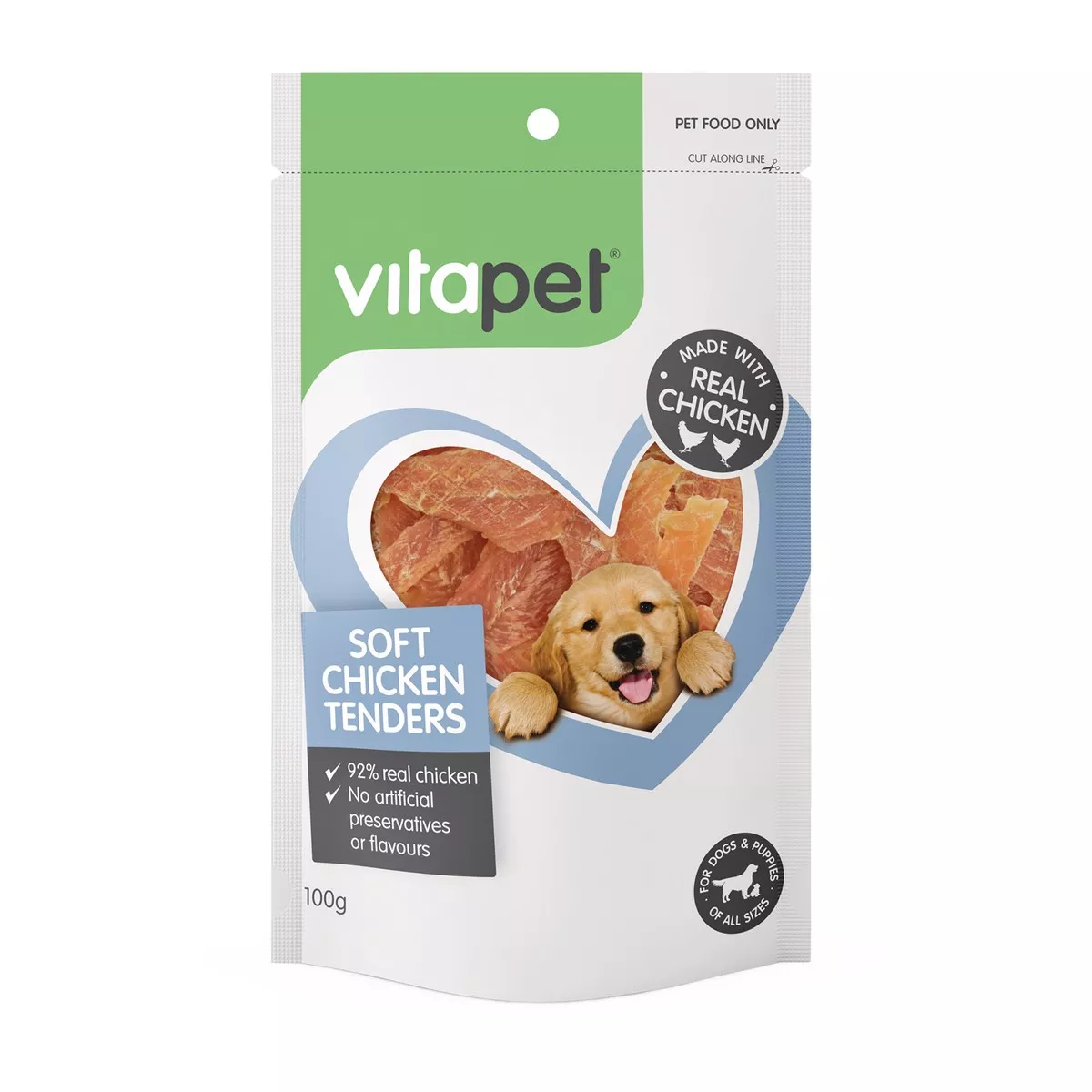 Vitapet Dog Treats Soft Chicken Tenders 100g