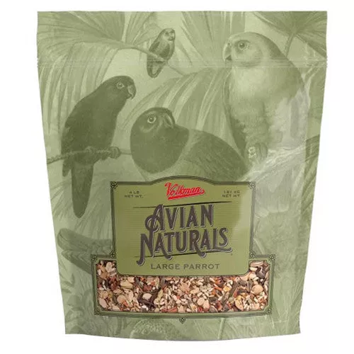 Volkman Seed Company, Avian Naturals Large Parrot Bird Food, 1 Count / 4 Lbs