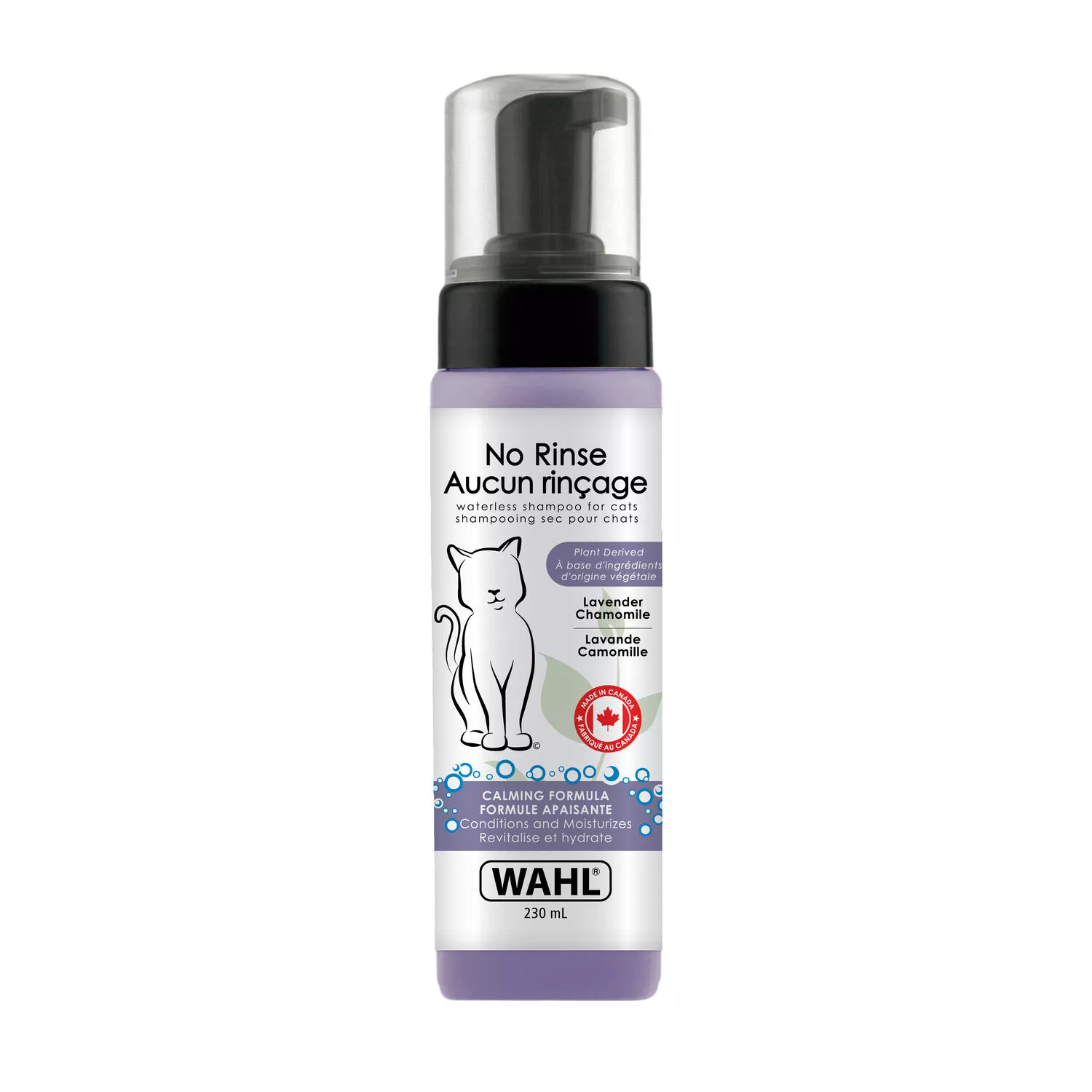 Wahl, Cat No Rinse Shampoo - Lav/Cham - 230 ml