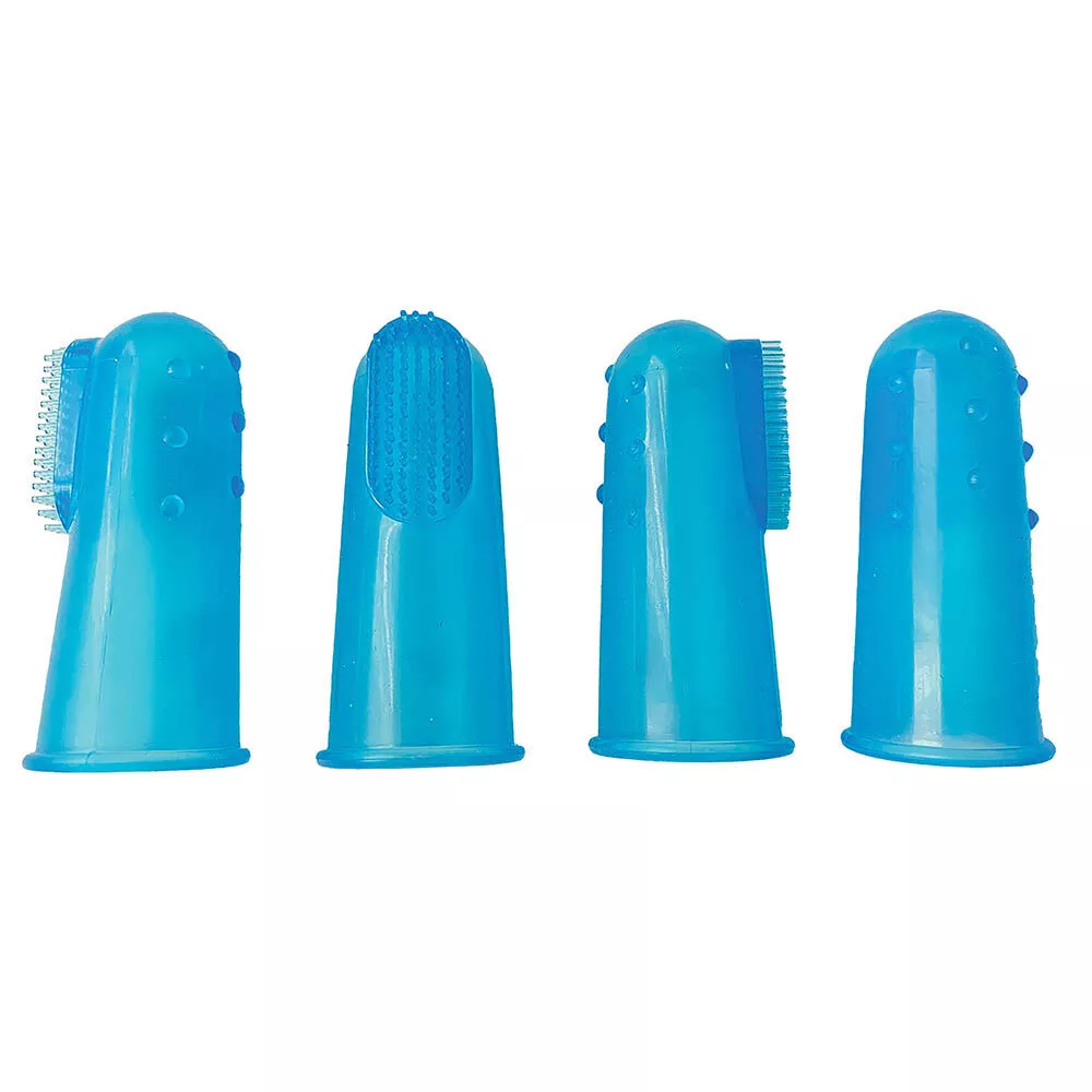 Wahl, Finger Toothbrush for Dogs & Cats - Blue - 4pk