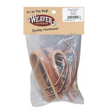 Weaver Leather Water Tie Ends with Burgundy Ties – 5/8″