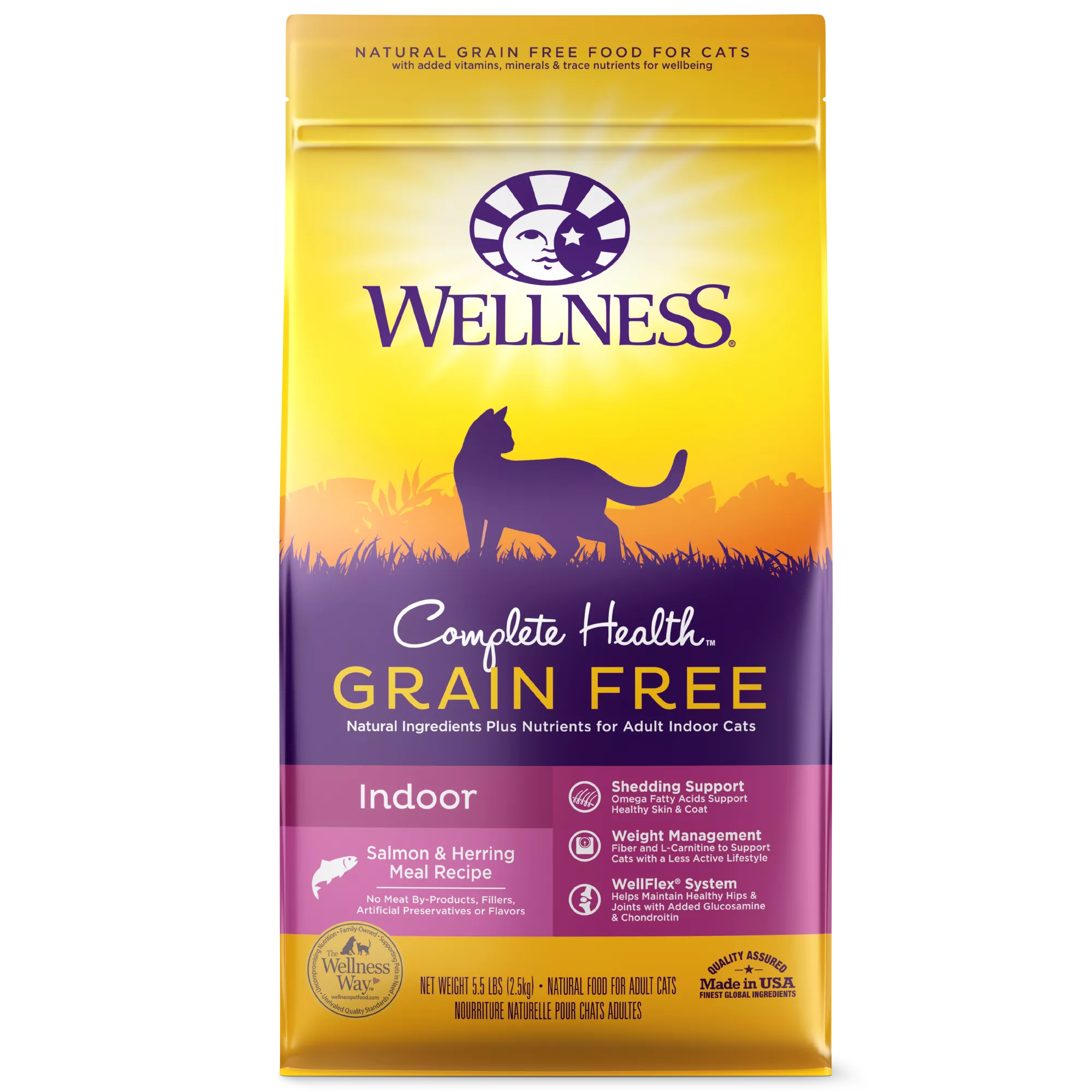 Wellness Complete Health Grain Free Salmon Herring Indoor Cat