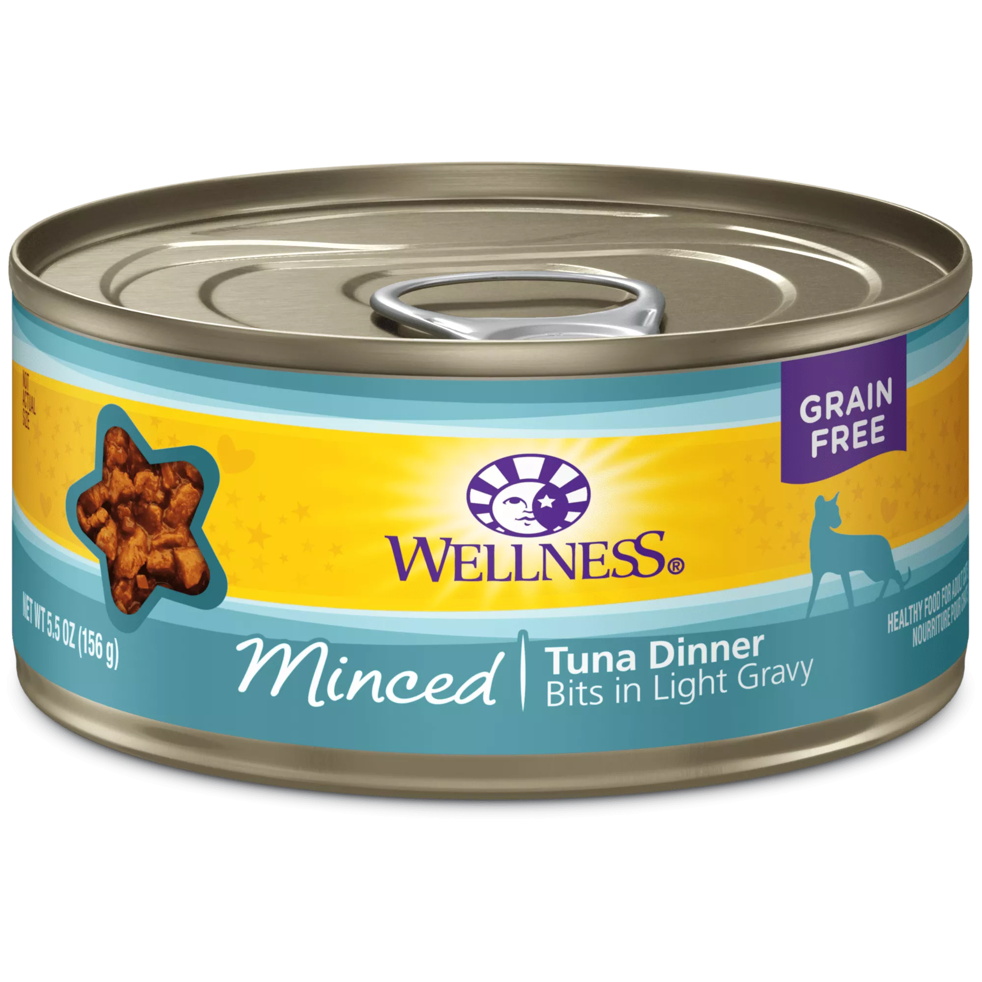 Wellness Complete Health Minced Tuna Dinner Canned Cat Food 5.5oz can