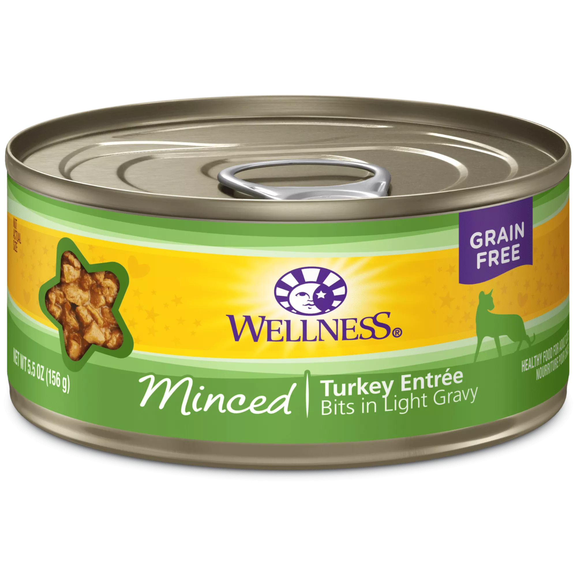 Wellness Complete Health Minced Turkey Entree Canned Cat Food 5.5oz can