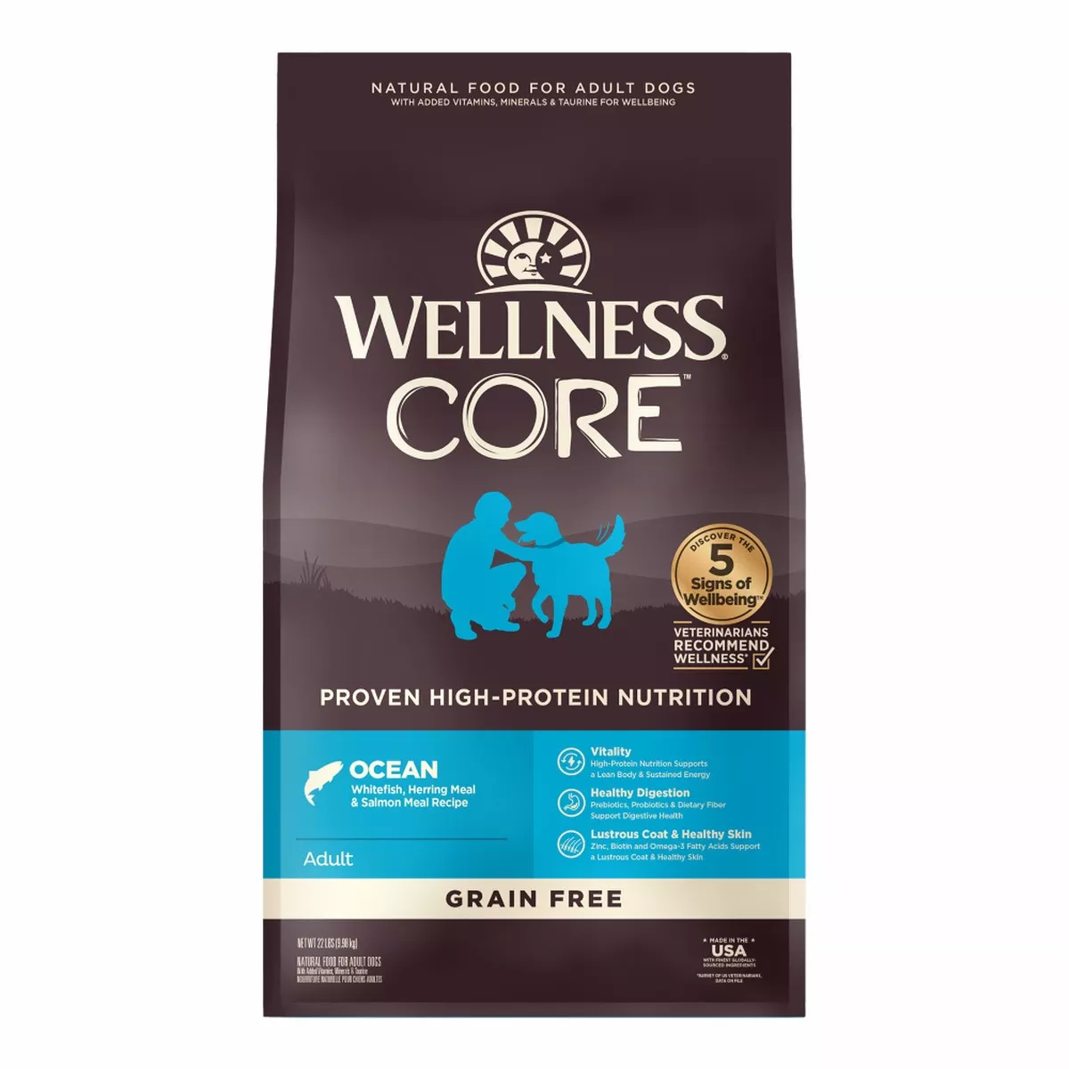 WELLNESS Core Grain Free Dog Dry Food Ocean 10Kg