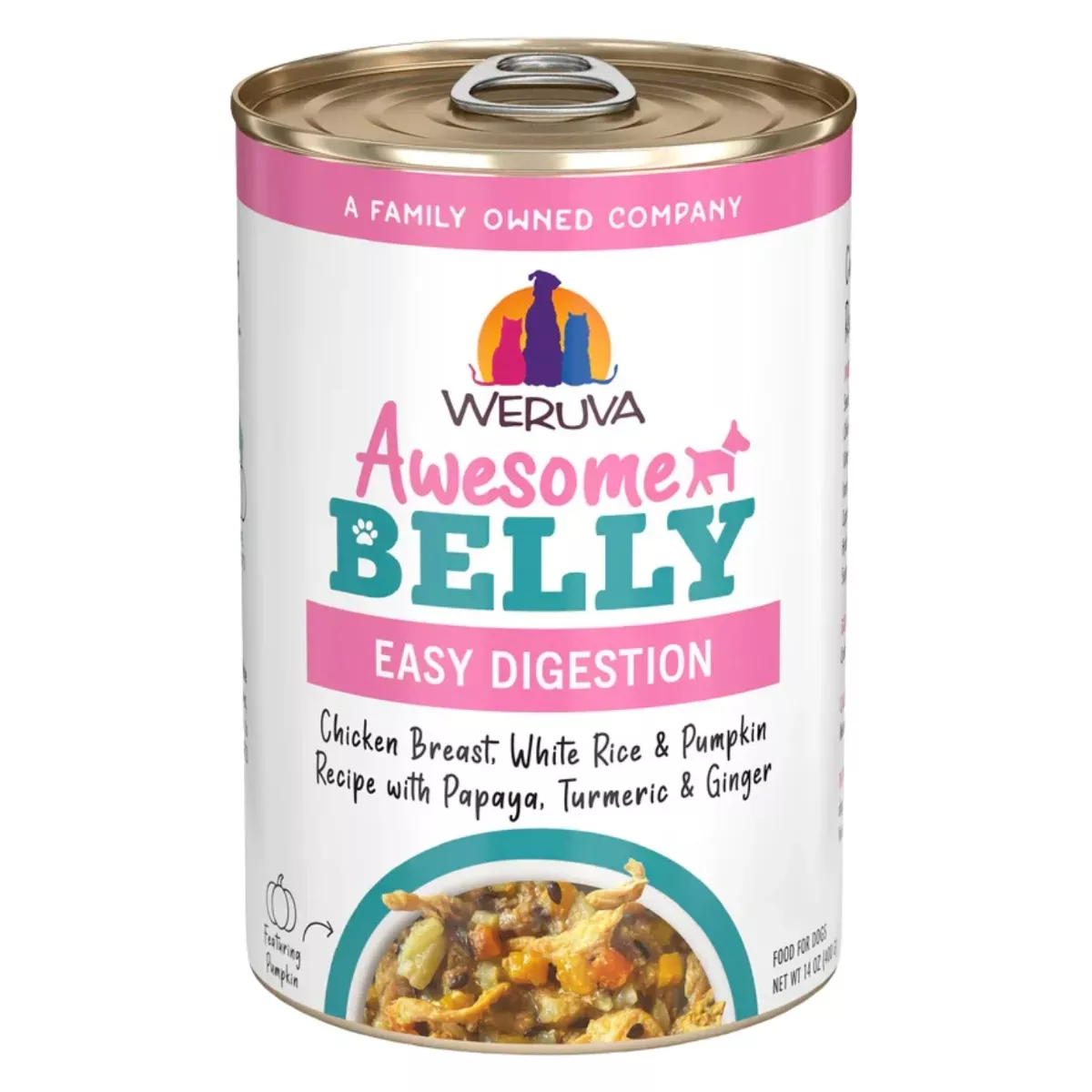 Weruva Awesome Belly Wet Dog Food - Chicken Breast, White Rice & Pumpkin Plus Recipe