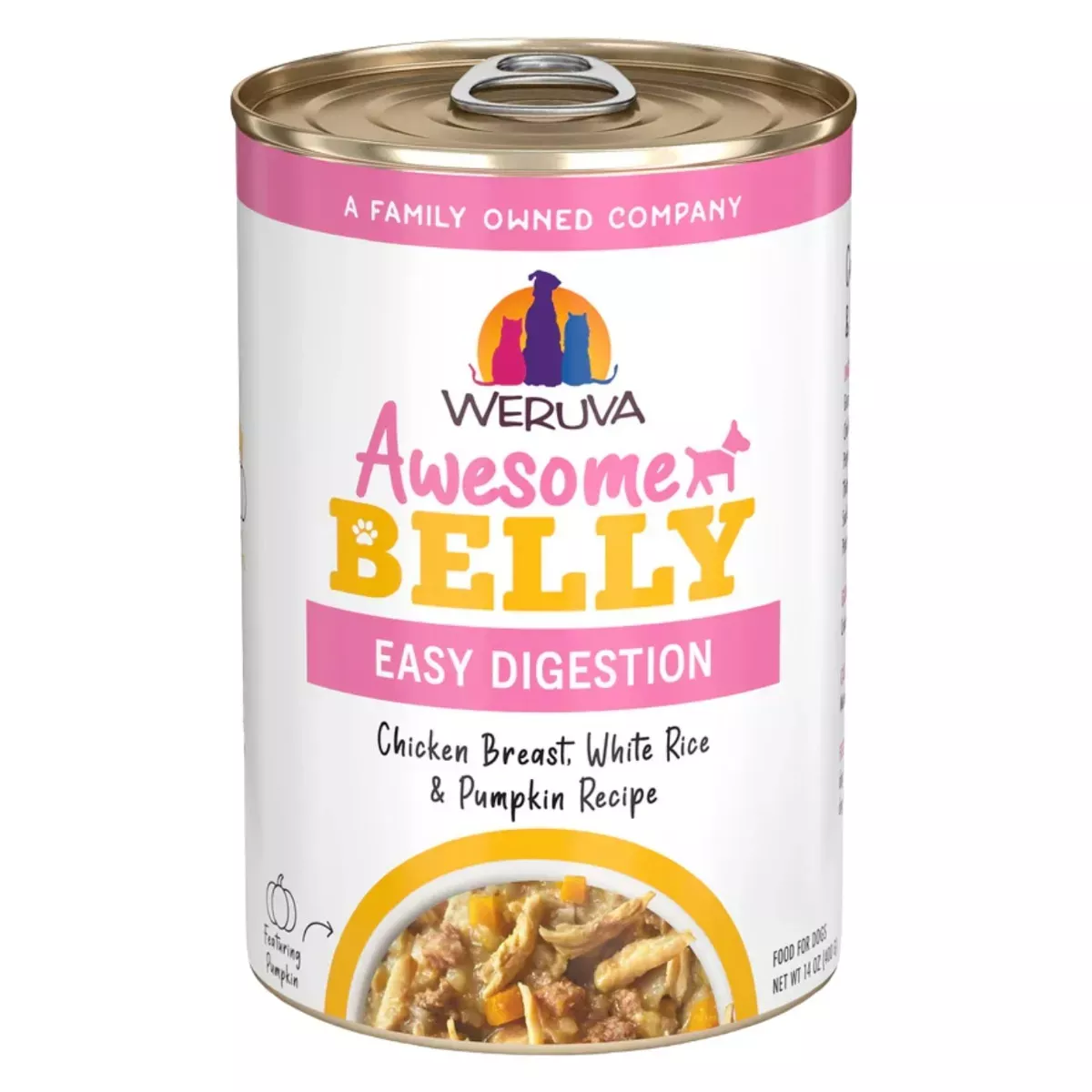 Weruva Awesome Belly Wet Dog Food - Chicken Breast, White Rice & Pumpkin Recipe