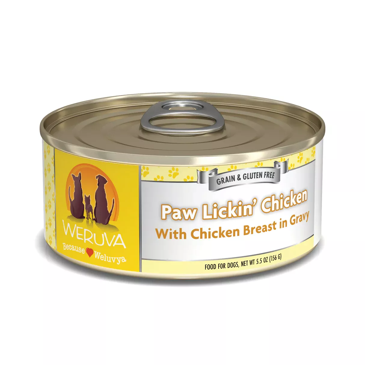 Weruva Paw Lickin Chicken Dog Food 5.5 Oz can