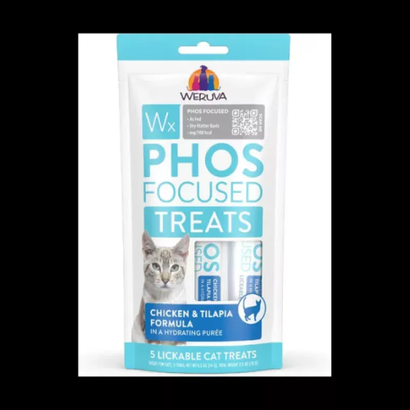 Weruva Wx Chicken & Tilapia Formula Lickable Cat Treats 5 pack