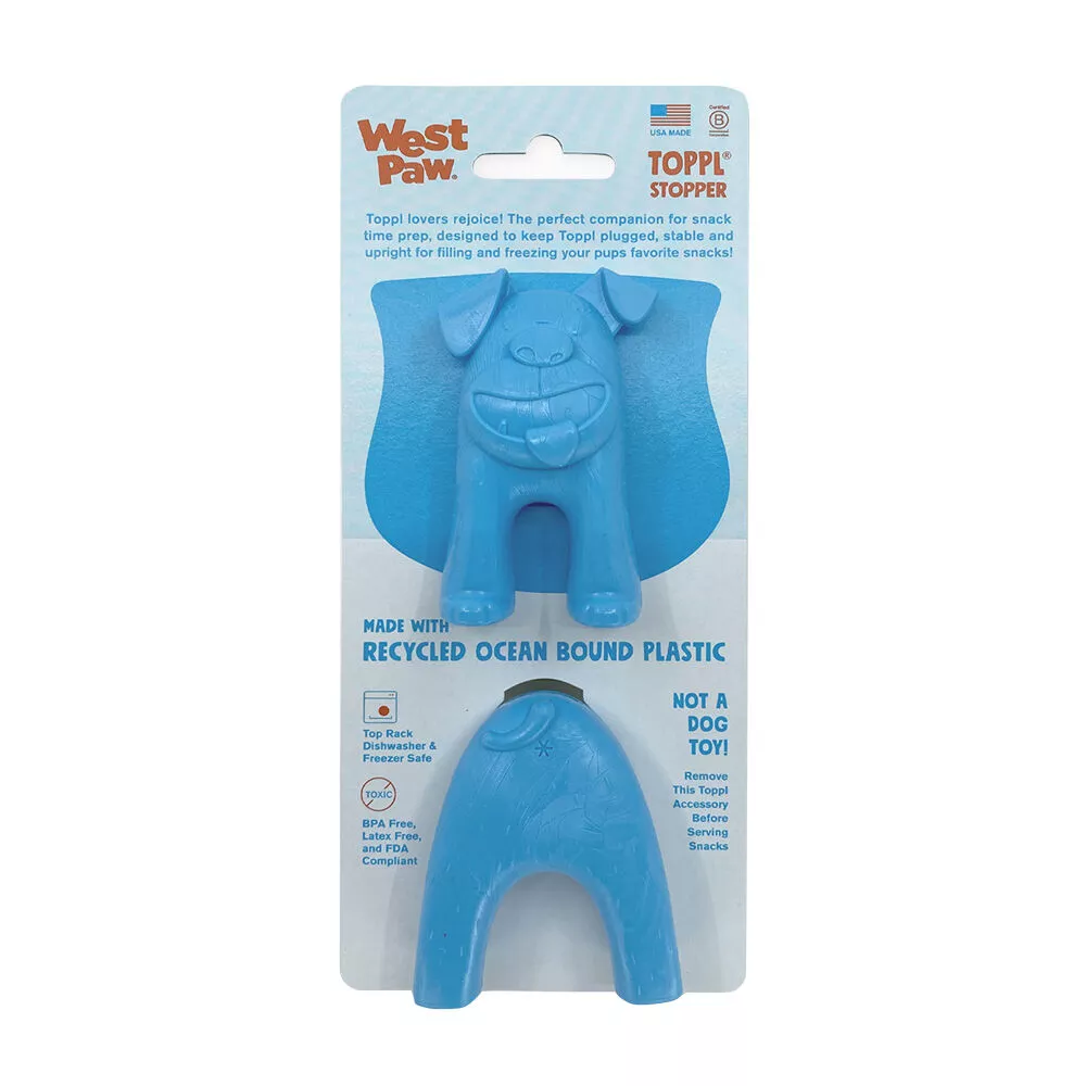 West Paw, Toppl Stopper - Aqua Blue