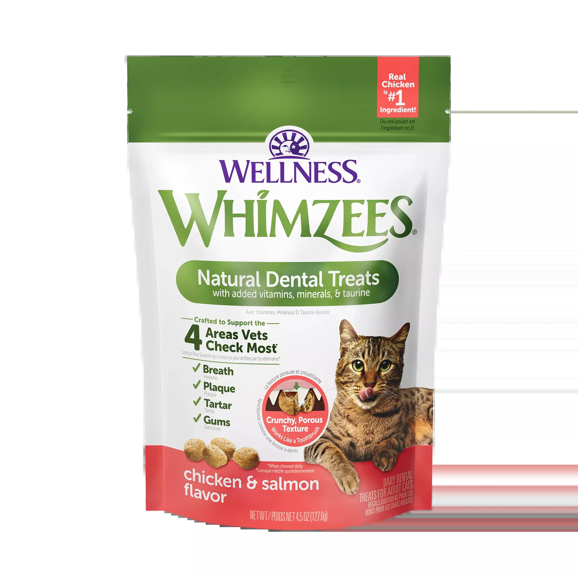 Whimzees Cat Dental Treat Chicken/Salmon 2 Oz