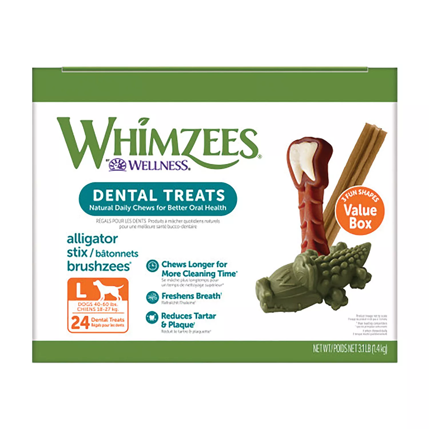 Whimzees, Dental Treat - Value Box - Large Dogs