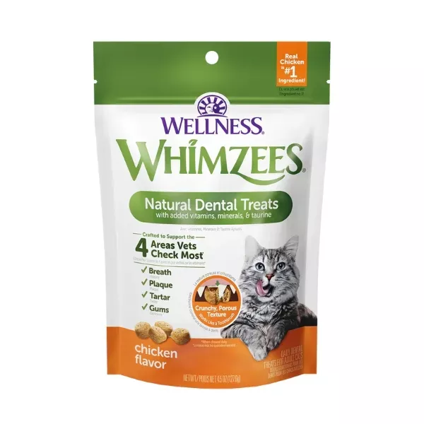 Whimzees Natural Dental Treats for Cats - Chicken Flavour