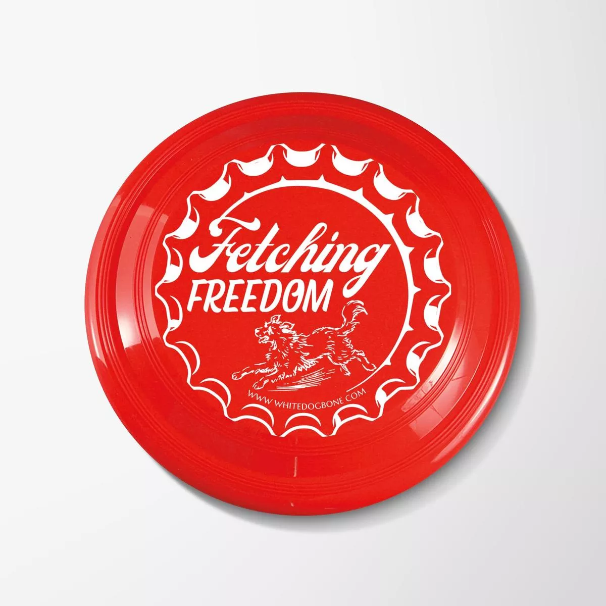 White Dog Bone 250th Celebration Fetching Freedom Flying Disc