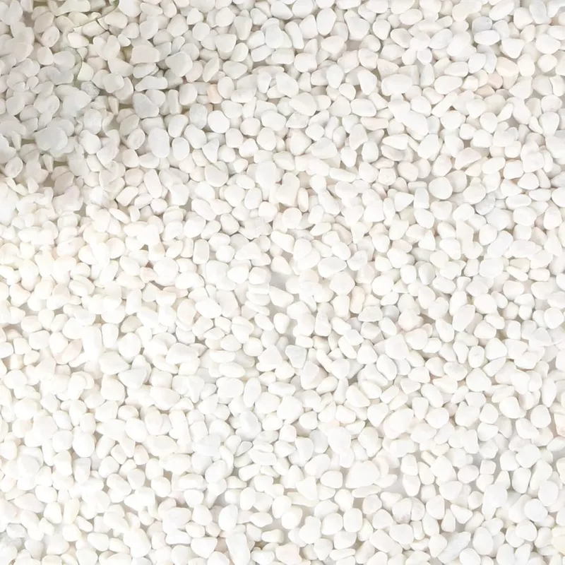 White Polished Gravel Stones for Fish Tank
