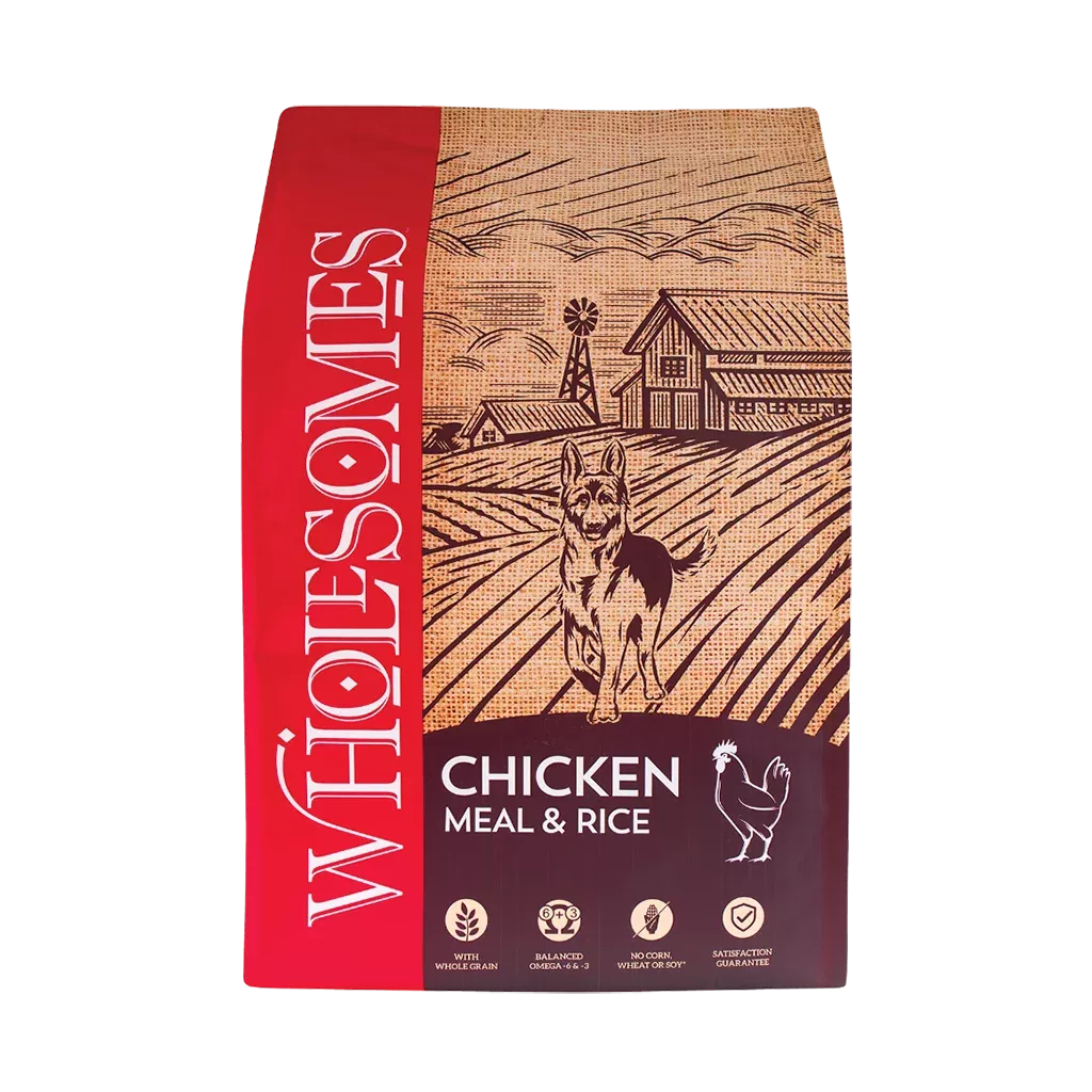 Wholesomes Chicken Meal & Rice Dog food 40 lb