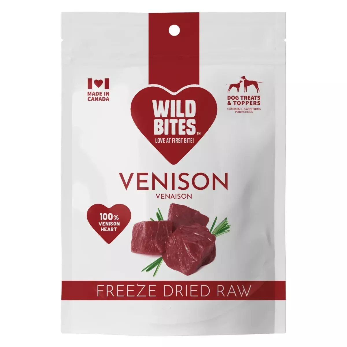 Wild Bites Freeze-Dried Dog Treats - Venison