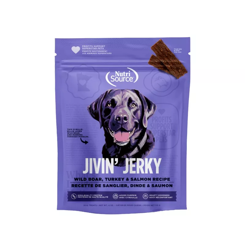 Wild Boar, Turkey & Salmon Jivin’ Jerky