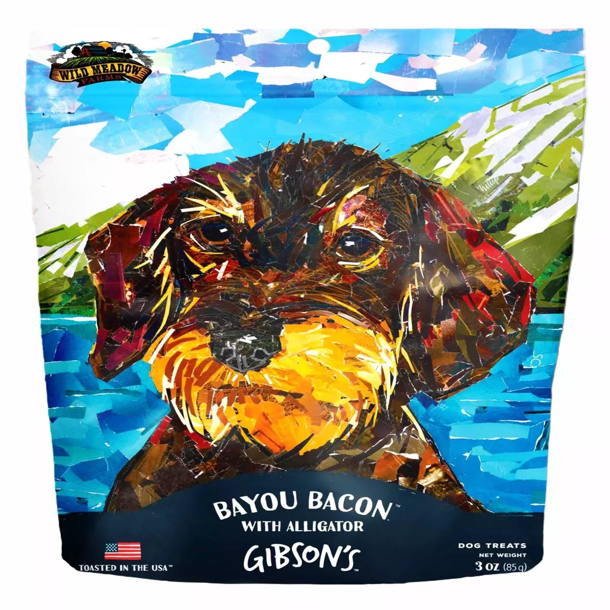 Wild Meadow Farms Gibson’s Bayou Bacon with Alligator – Jerky Dog Treats
