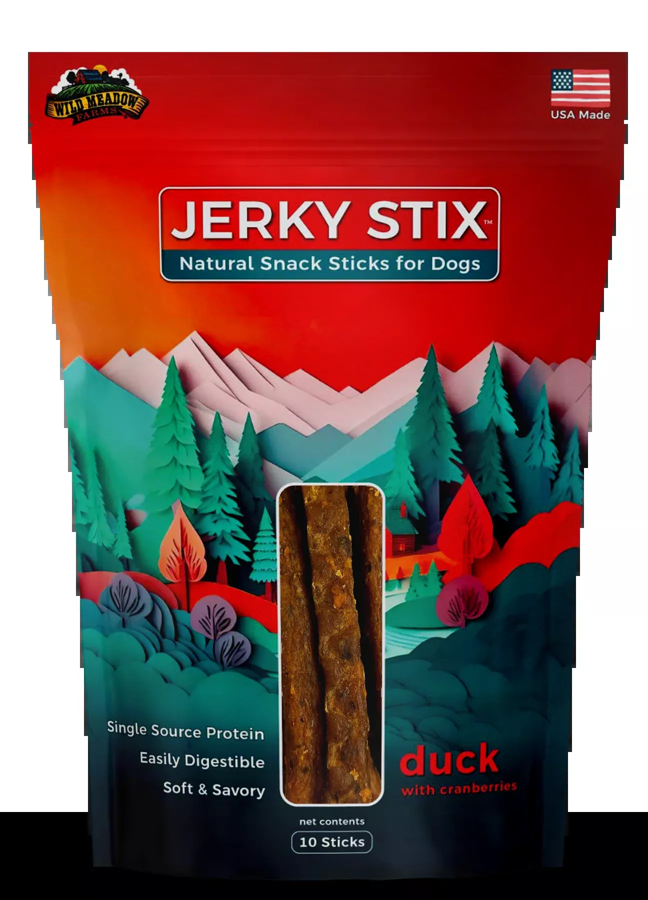 Wild Meadow Farms Jerky Stix - Duck with Cranberries