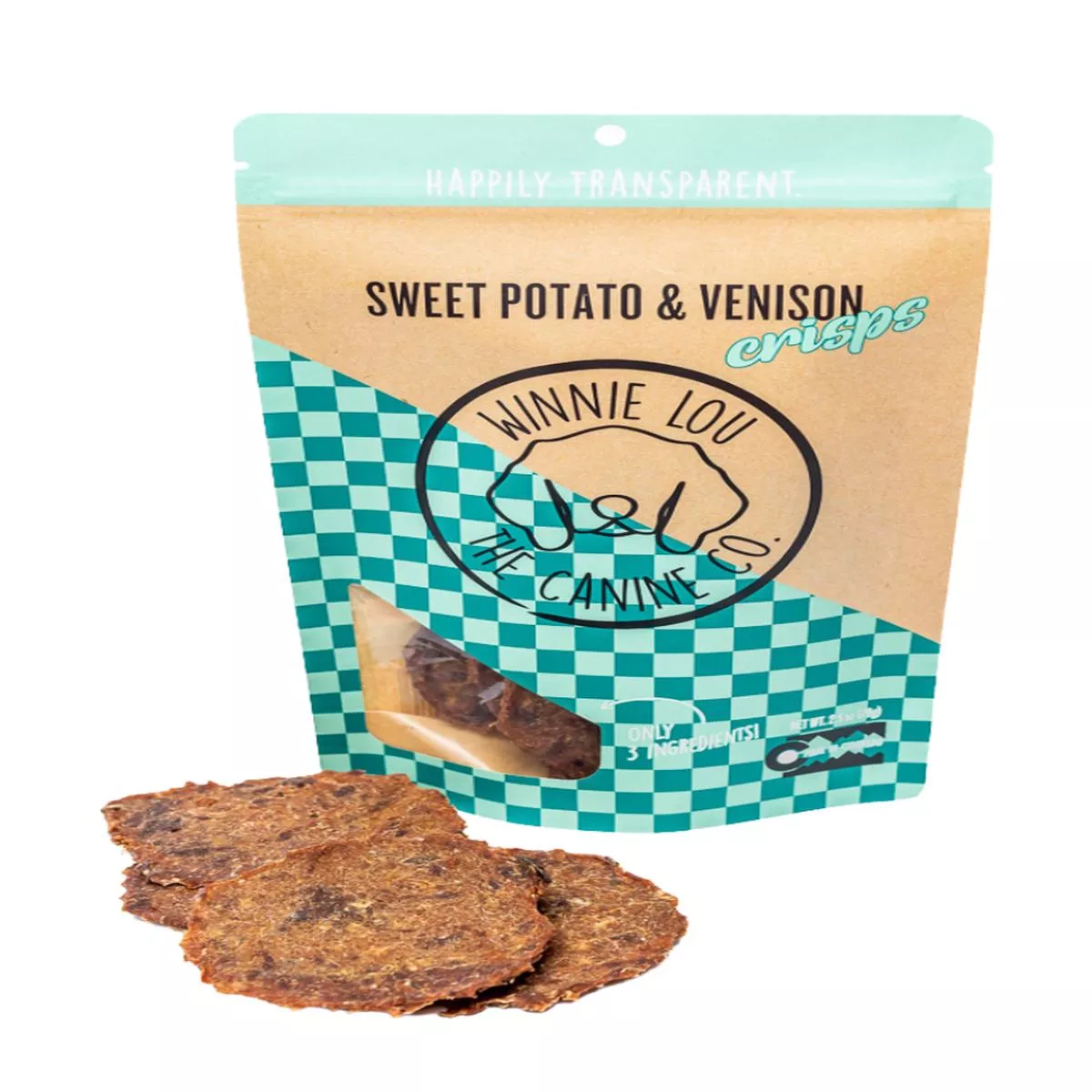Winnie Lou Sweet Potato & Venison Crisps Dog Treats