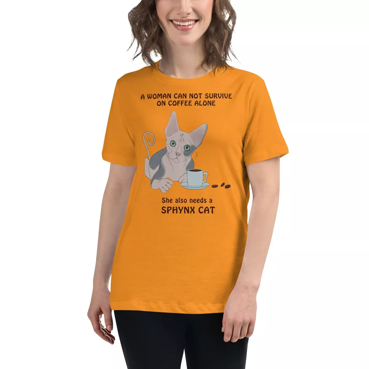 "WOMAN CANT SURVIVE ON COFFEE ALONE" TEE