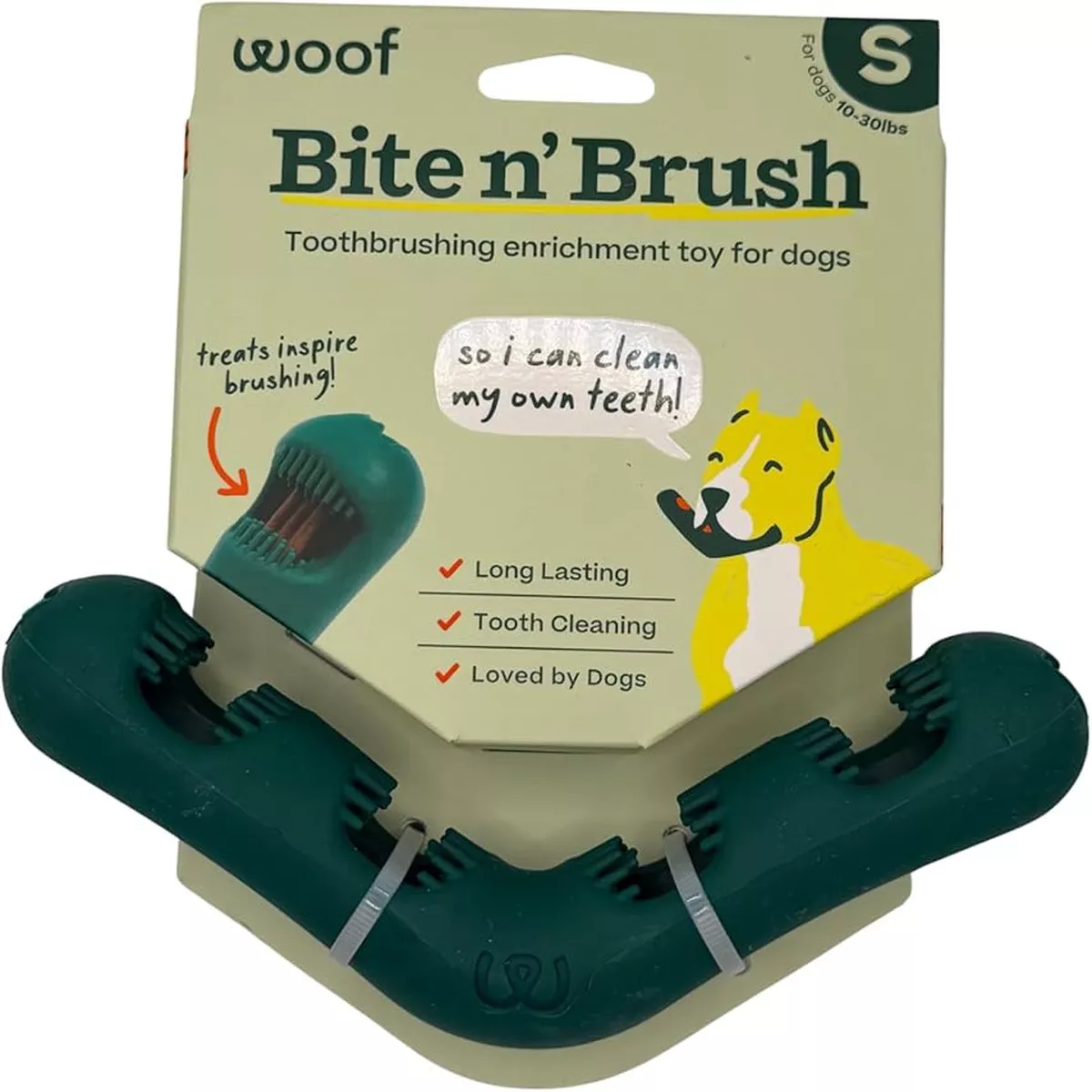 Woof Bite n' Brush Dog Dental Toothbrush Toy