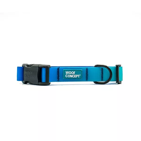 Woof Concept Aqua Collection Dog Collars - Blue Hawaiian