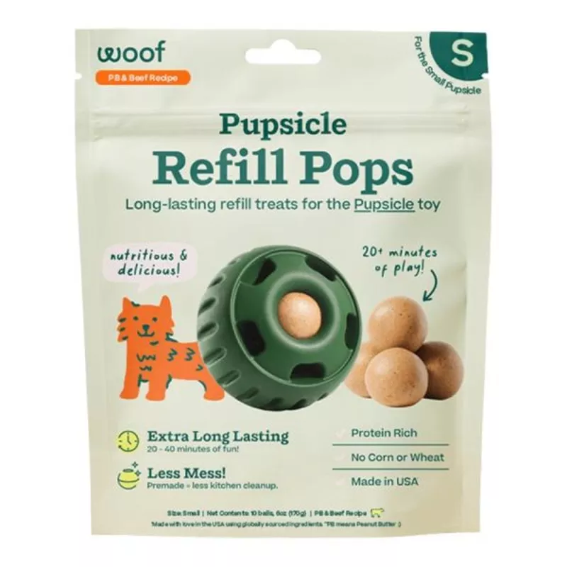 Woof D Beef PB Pupsicle Pops S 6oz