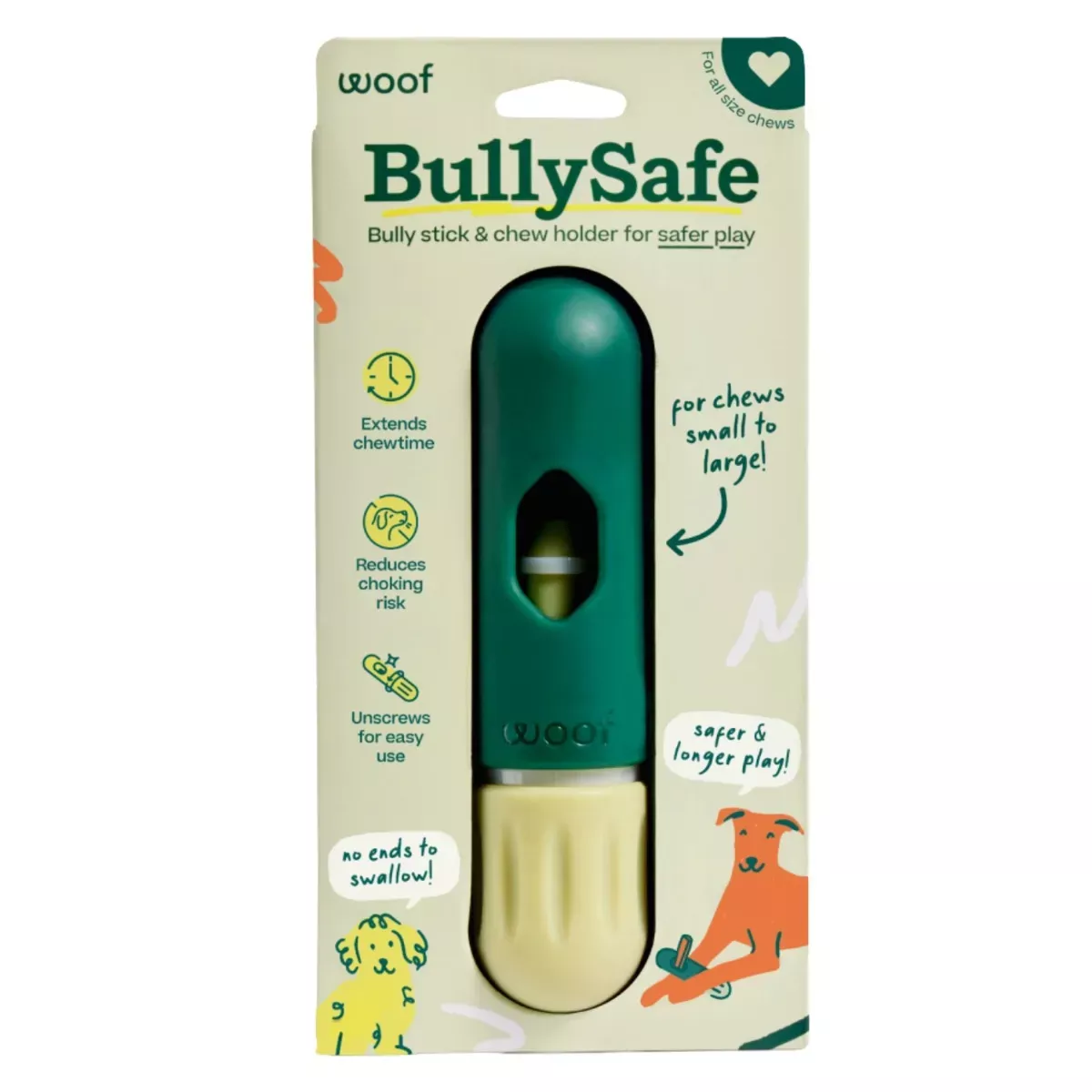 Woof Pet BullySafe Dog Chew Holder