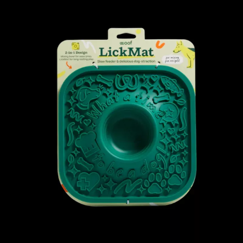 Woof Pet LickMat Forest Green