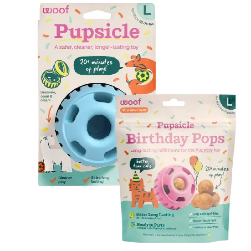 Woof Pupsicle Birthday Bundle Blue
