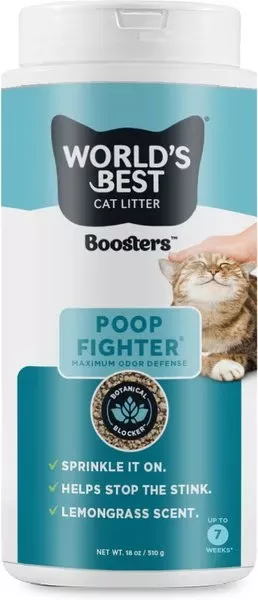 World's Best Cat Litter Booster Lemongrass 18 Oz