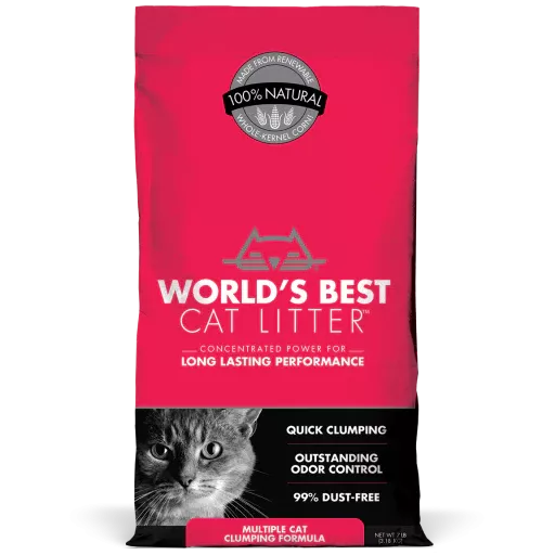 World's Best Multi Cat Litter Unscented (red)
