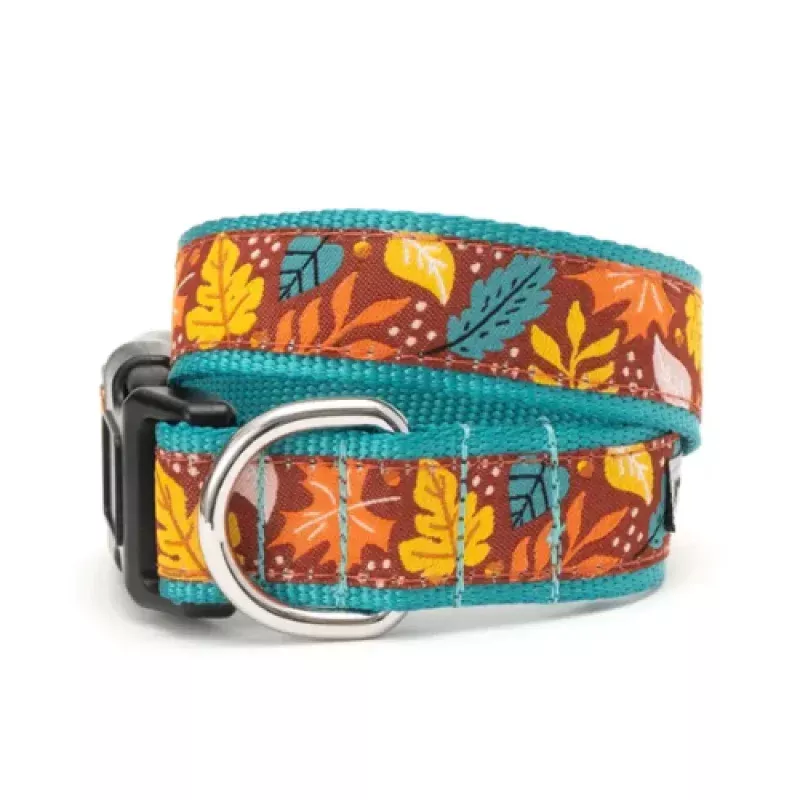The Worthy Dog Falling Leaves Dog Collar