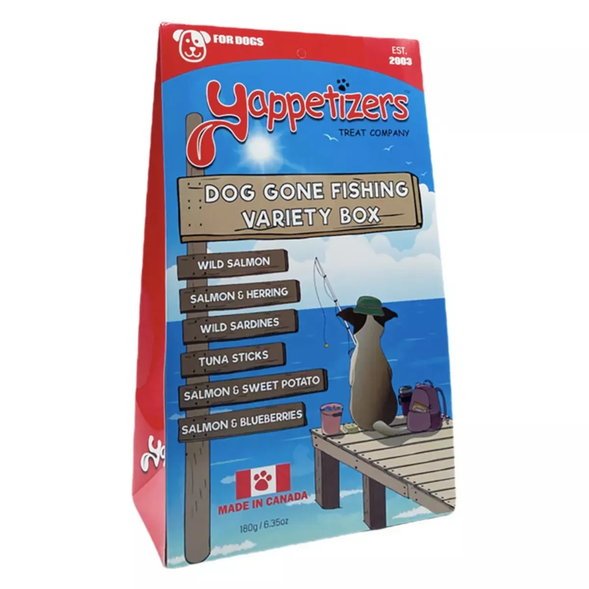 Yappetizers Dog Treats - Dog Gone Fishing Variety Box