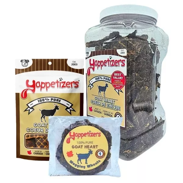 Yappetizers Dog Treats - Goat Heart