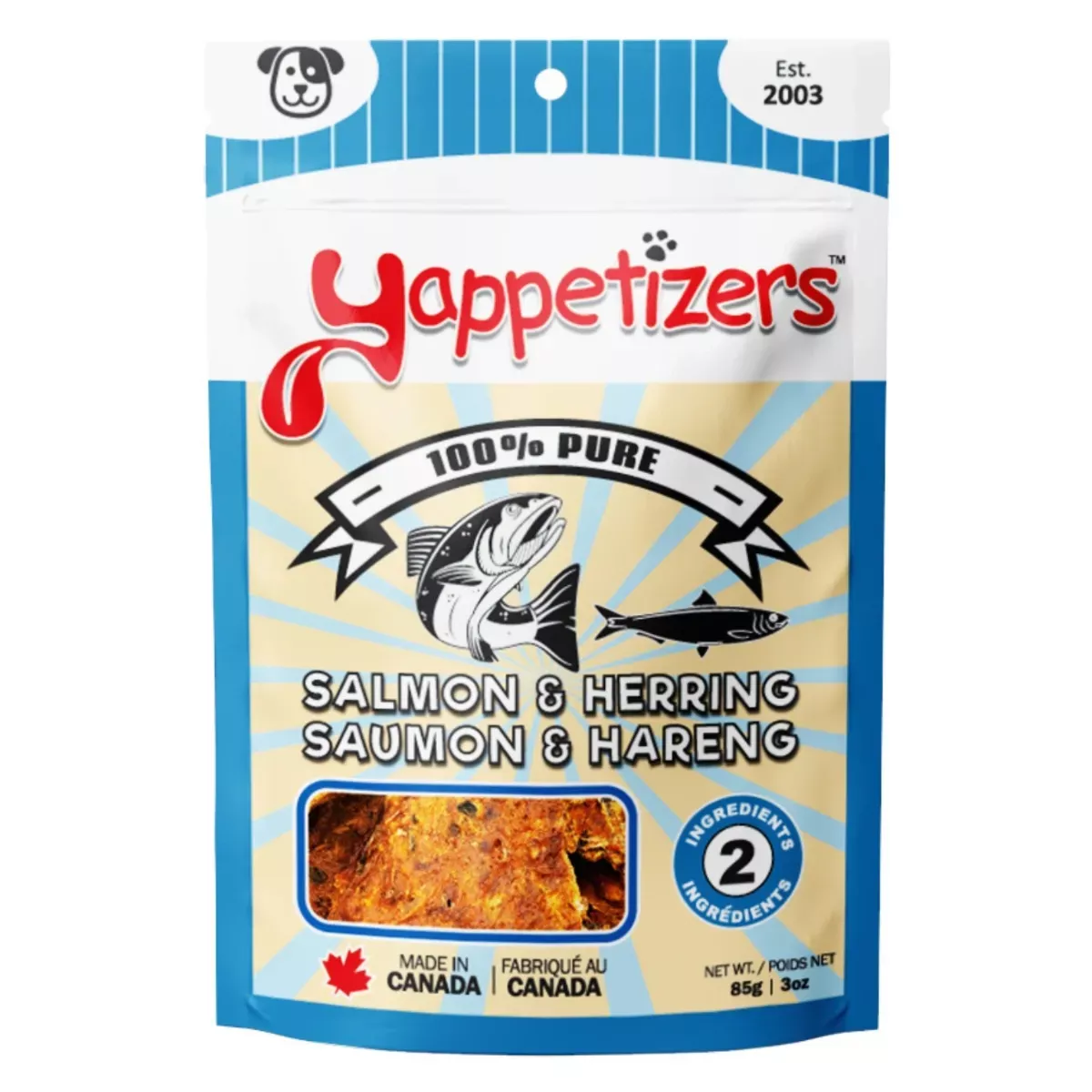 Yappetizers Dog Treats - Salmon & Herring
