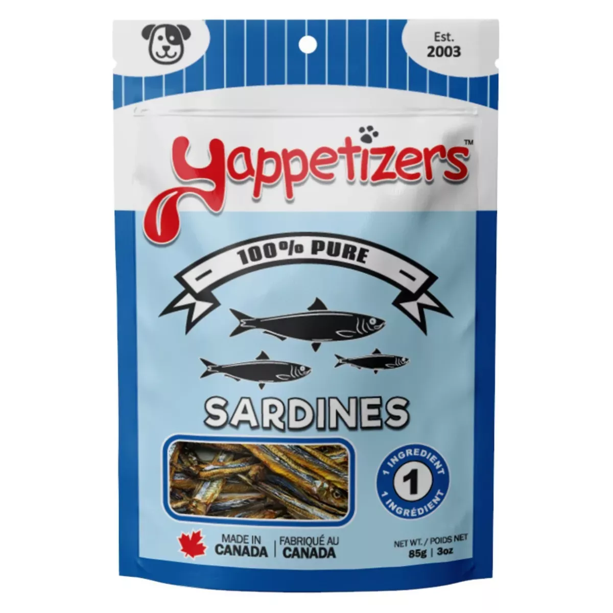 Yappetizers Dog Treats - Sardines