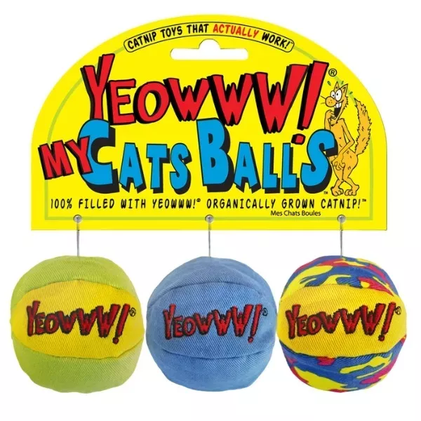 Yeowww! Catnip Cat Balls - 3 pack