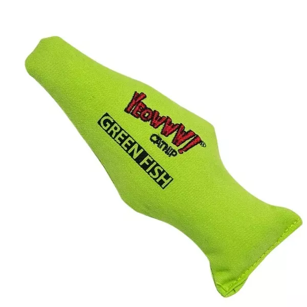 Yeowww! Catnip Green Fish