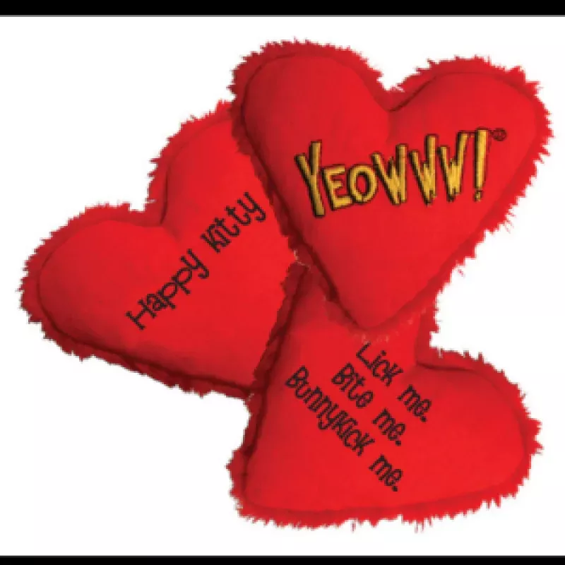 Yeowww! Hearrrt Attack Bunnykick Me Catnip Cat Toy