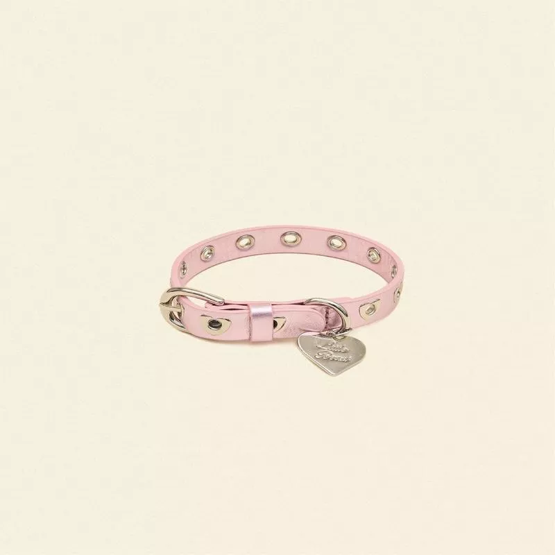 You Mean The World To Me Collar – Metallic Pink