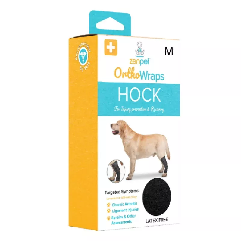 ZenPet Ortho Wrap Hock Protector for Dogs, Joint & Injury Support Wrap