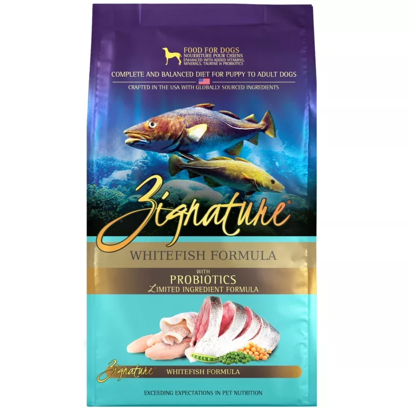 Zignature Grain Free Limited Ingredient Whitefish Dry Dog Food