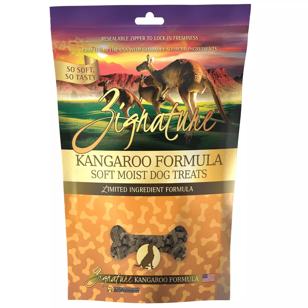 Zignature Kangaroo Formula Soft Moist Treats for Dogs