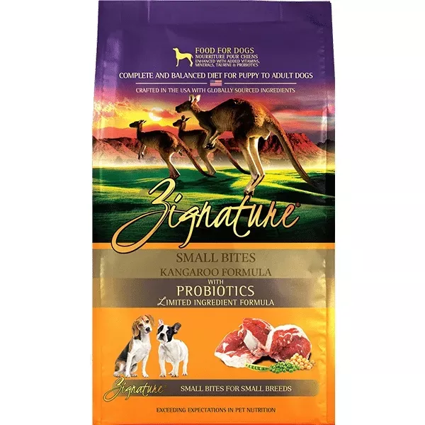 Zignature Limited Ingredient Small Bites Formula - Kangaroo