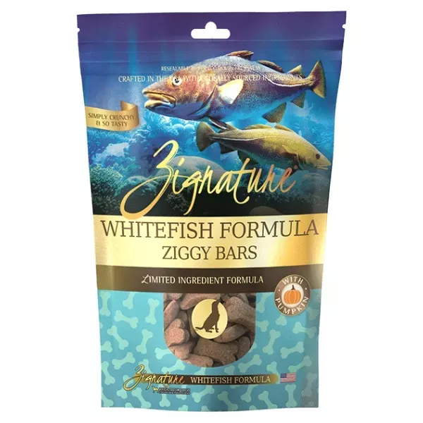 Zignature Limited Ingredient Ziggy Bar Dog Treats - Whitefish