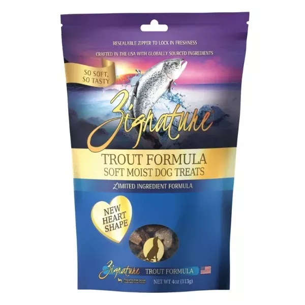 Zignature Soft Moist Treats for Dogs - Trout Formula